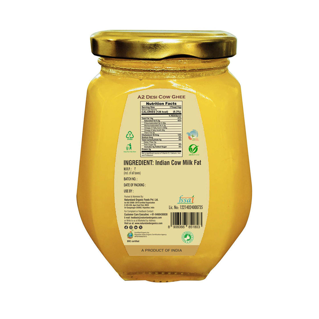 A2 COW GHEE 350ML