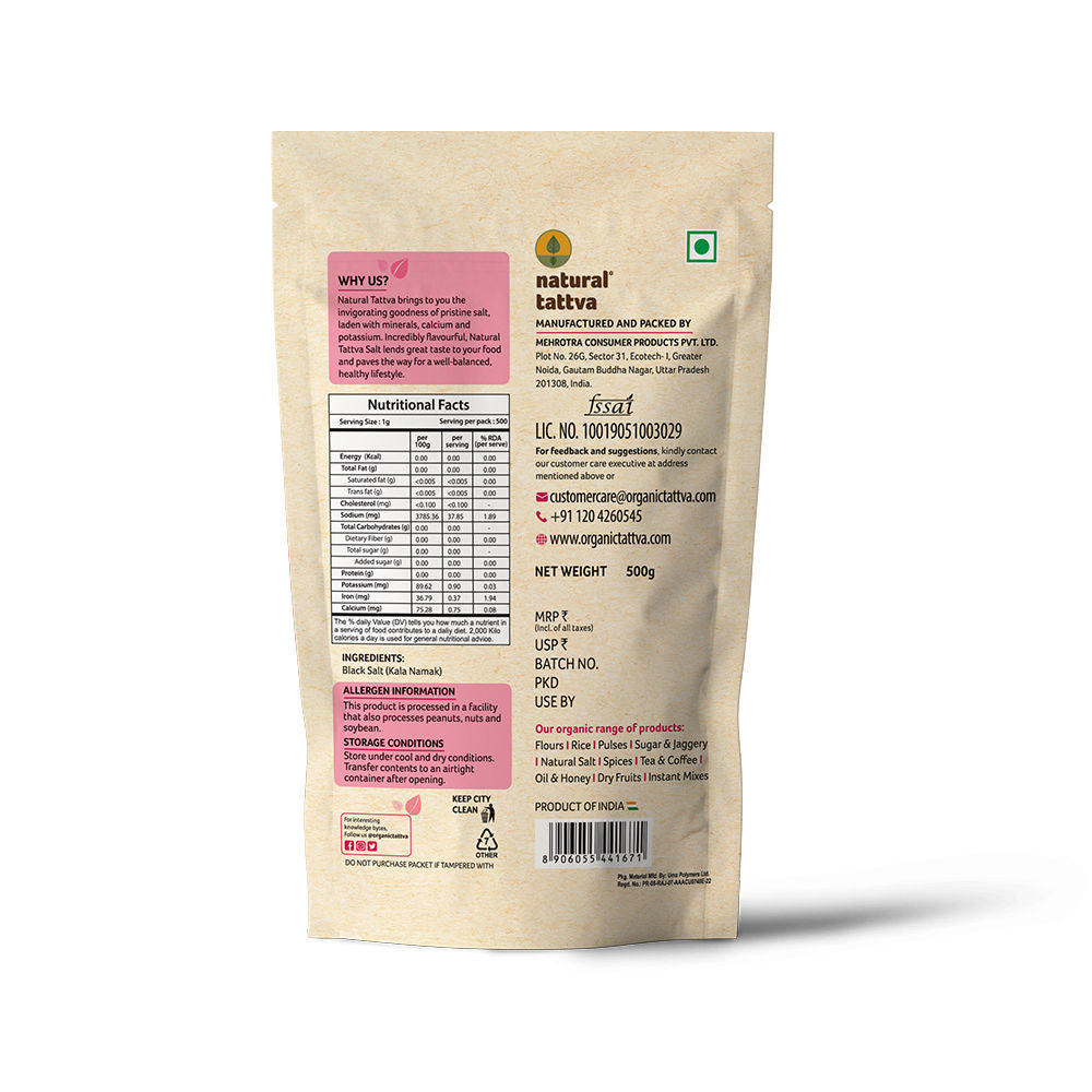 NATURAL TATTVA Black Salt Granules