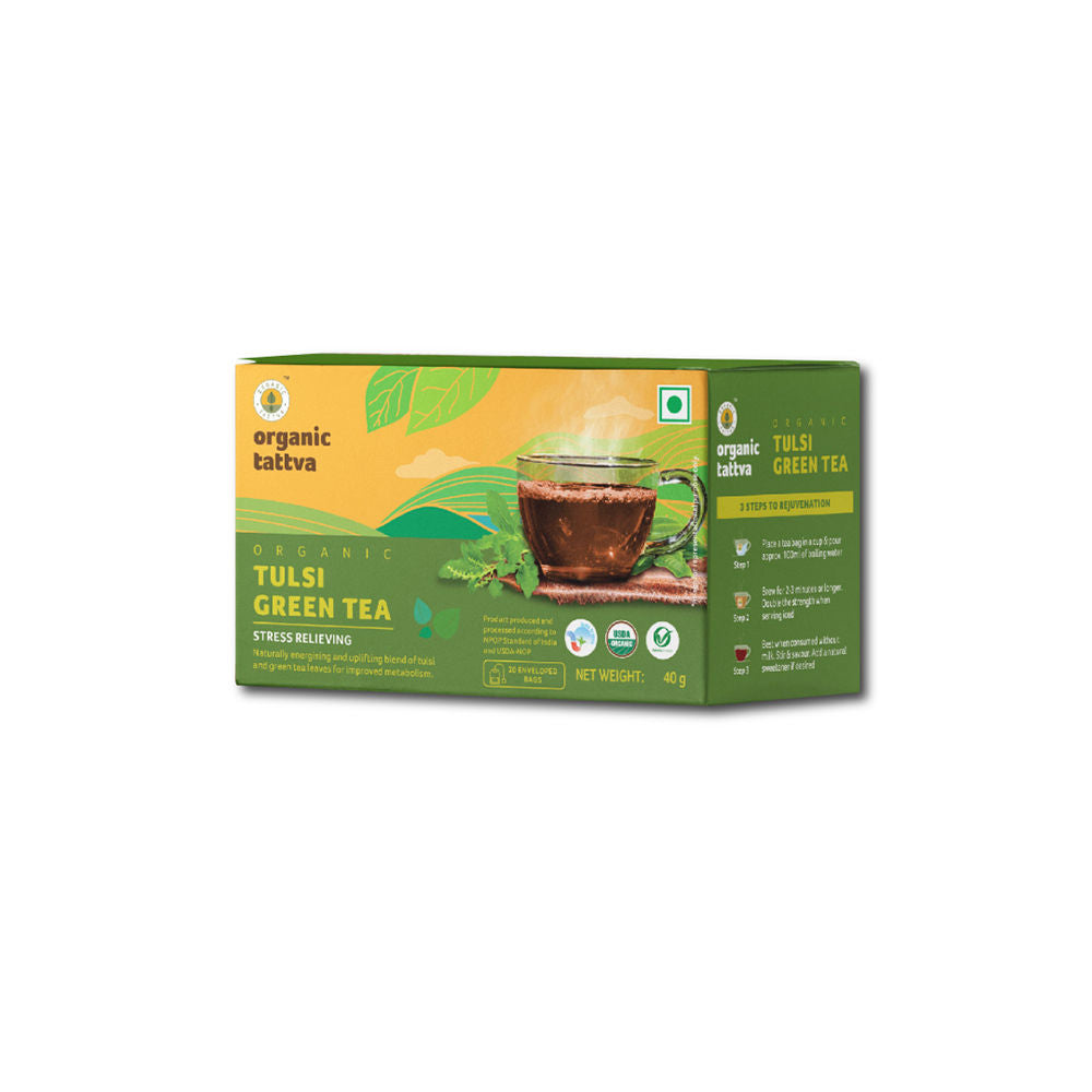 Organic Tulsi Green Tea (20 teabags)