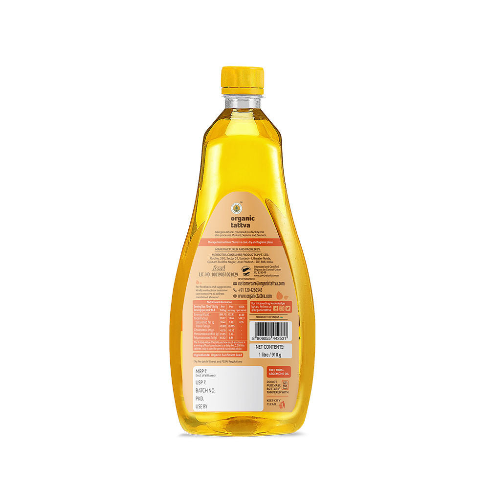 Organic Sunflower Oil