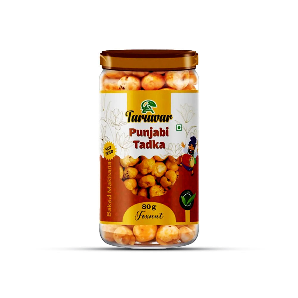 Panjabi Tadka Flavoured Makhana – 80g Jar