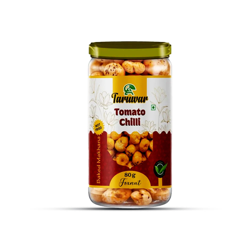 Tomato Chilli Flavoured Makhana – 80g Jar