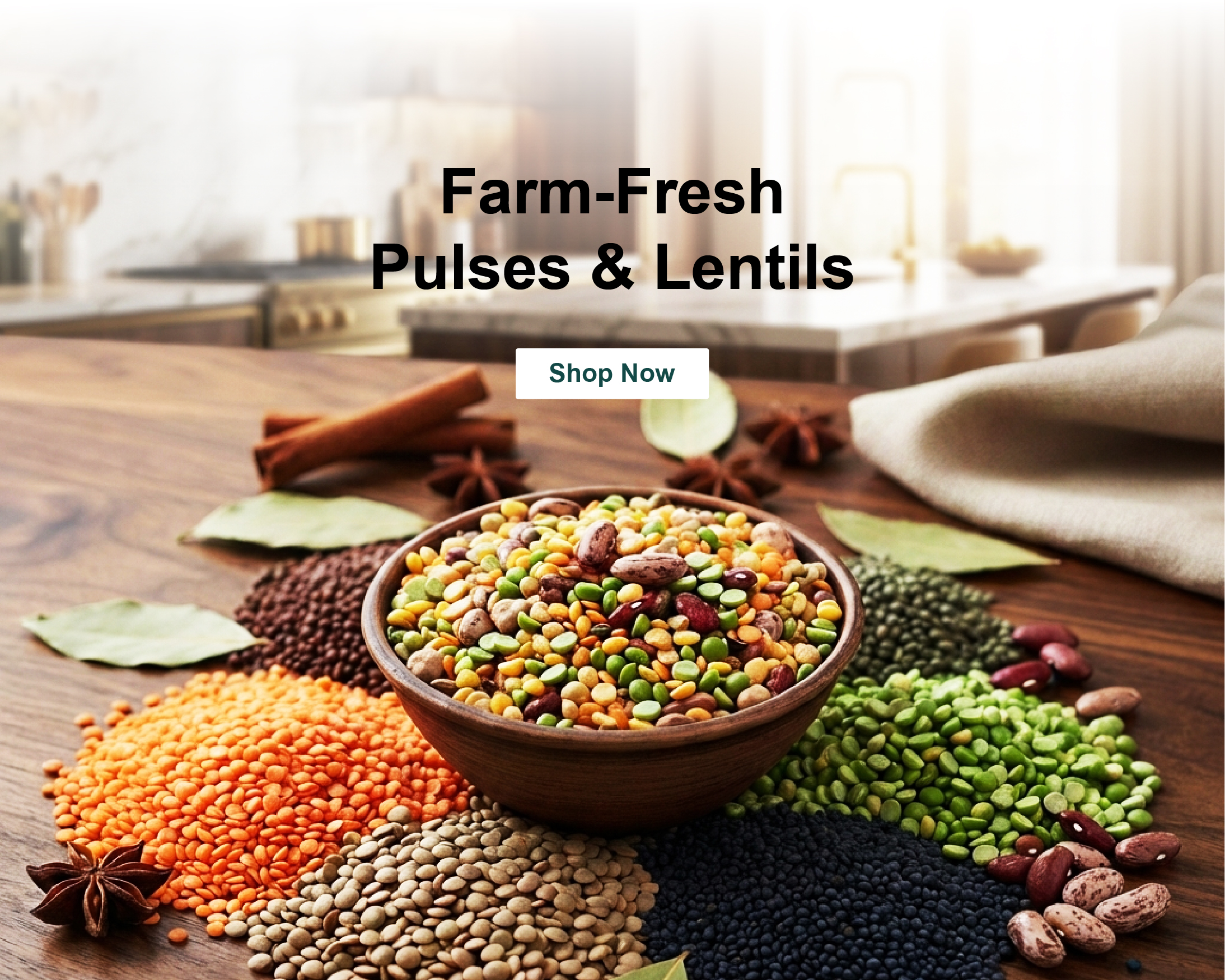 Pulses &
Lentils background